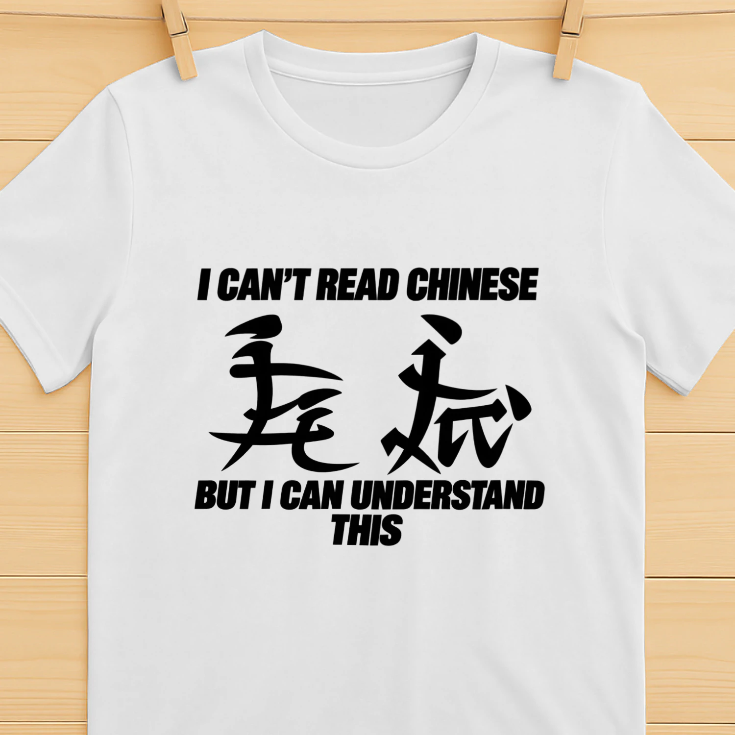 I Can’t Read Chinese But I Can Understand This Funny T-Shirt
