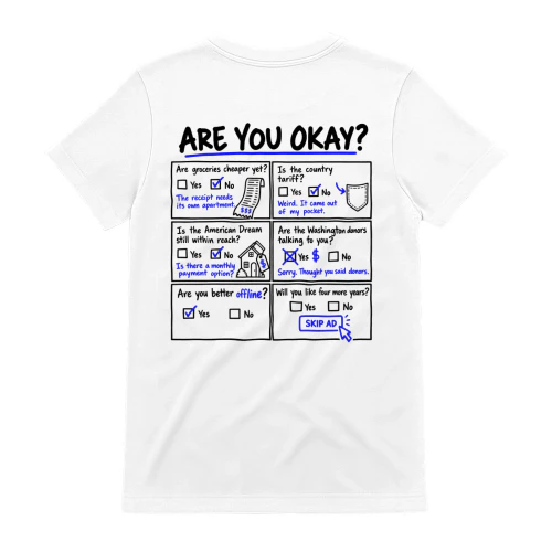 Are You Okay? Political Satire Graphic T-Shirt
