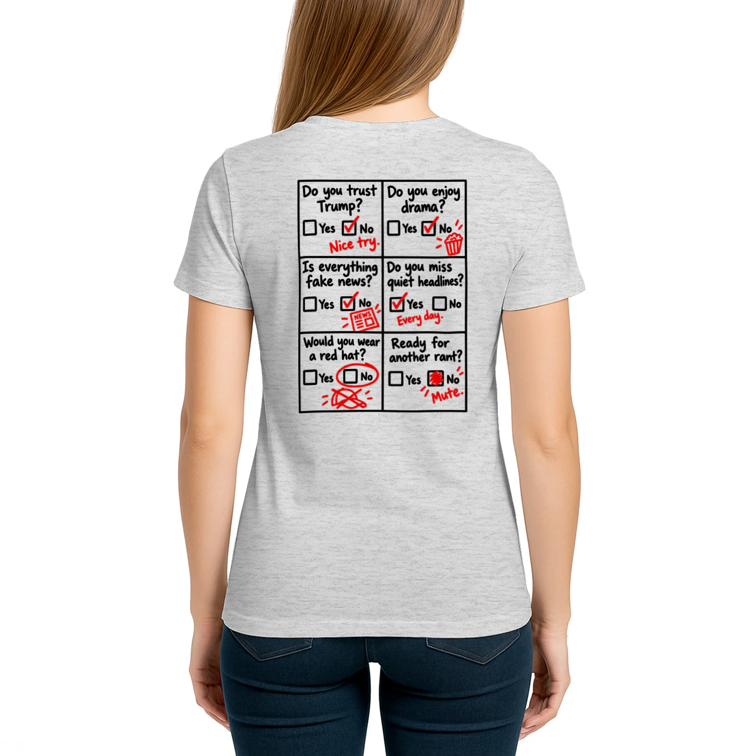 Trump Questionnaire Shirt – Funny Political Satire