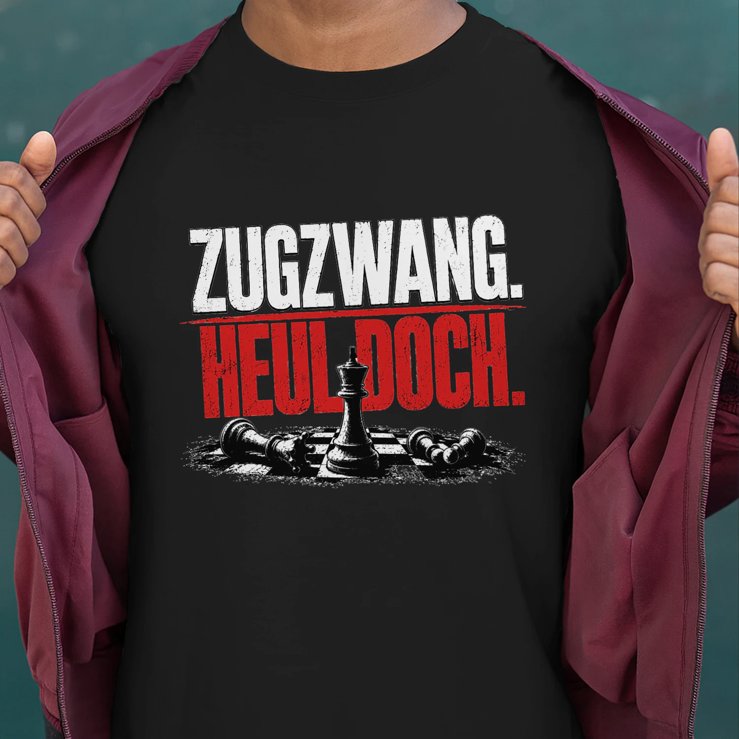 ZUGZWANG. HEUL DOCH. – Schach T-Shirt für echte Gegner