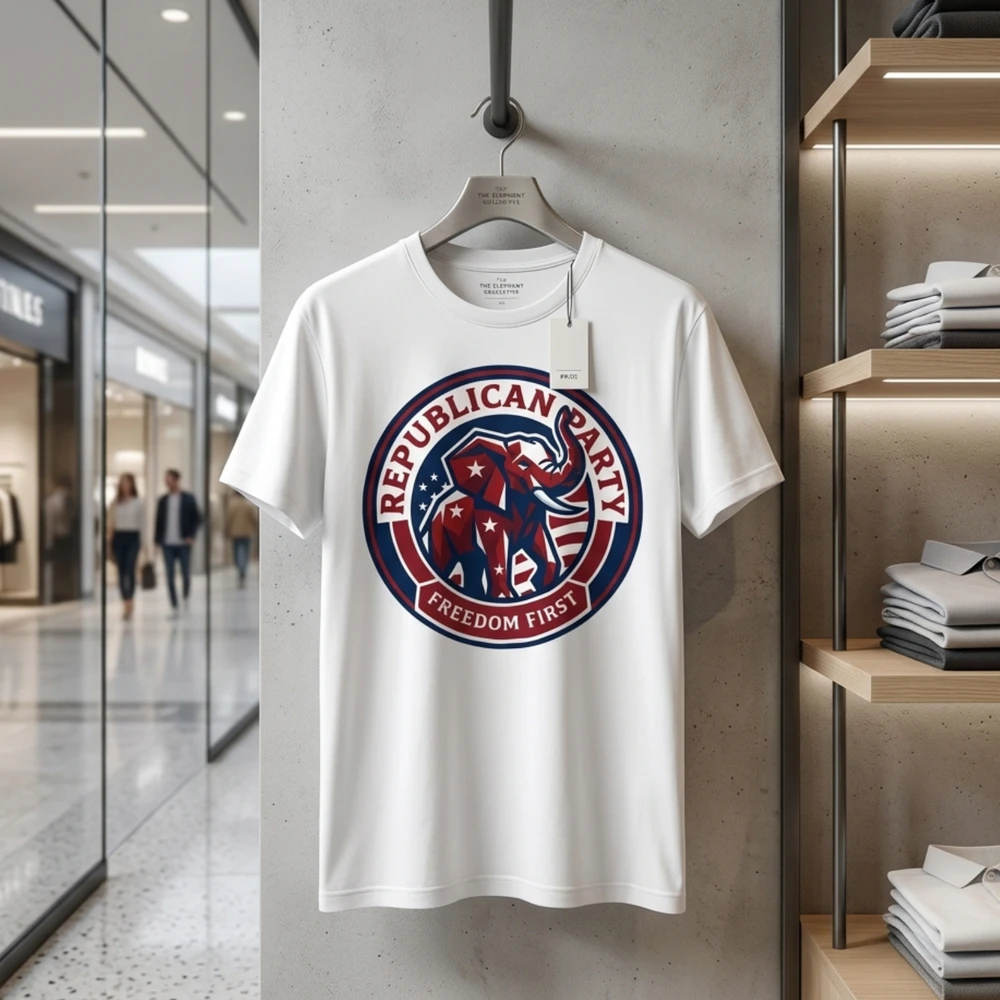 Republican Freedom First Patriotic Elephant Design