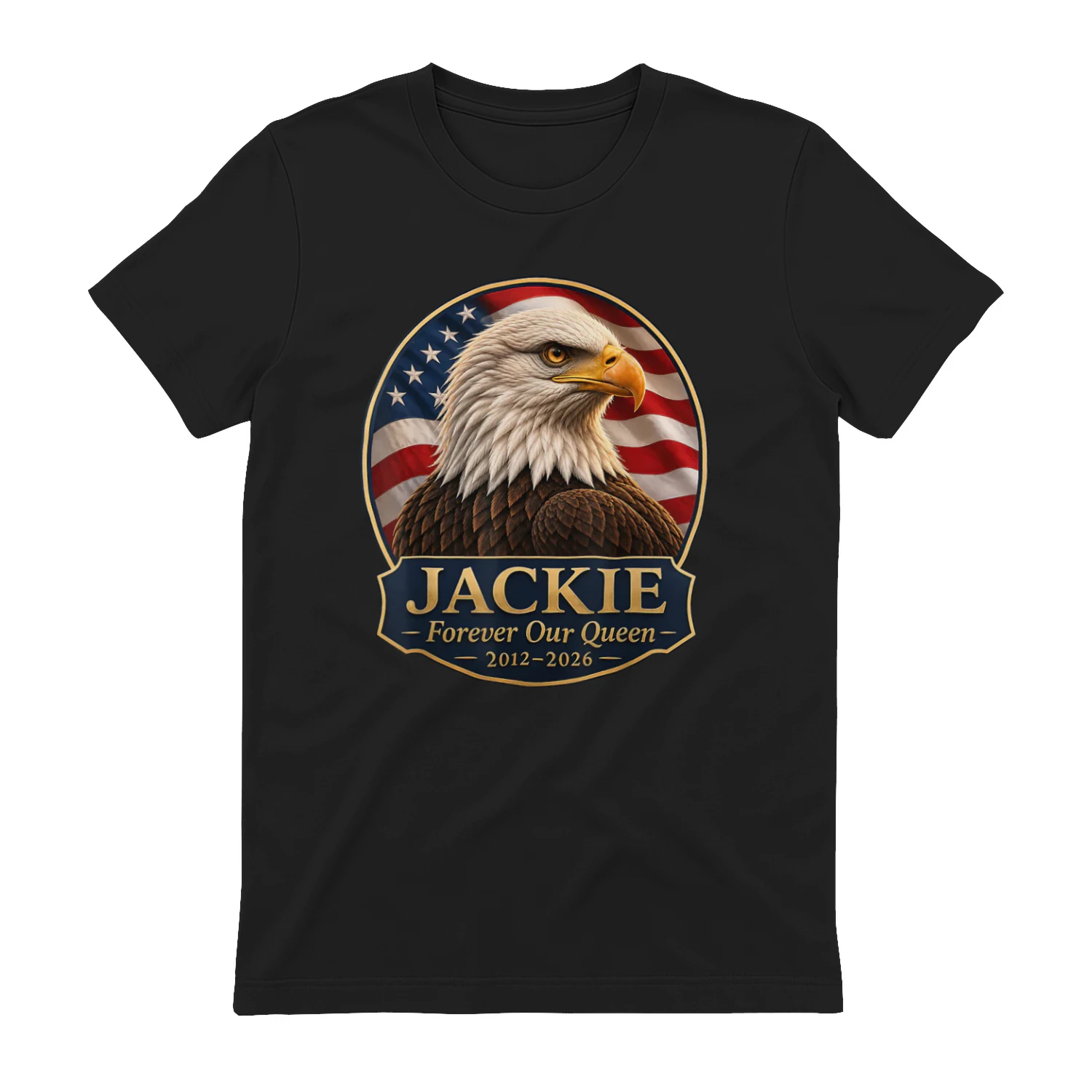 Fly High Jackie, Jackie and Shadow Bald Eagle T-shirt