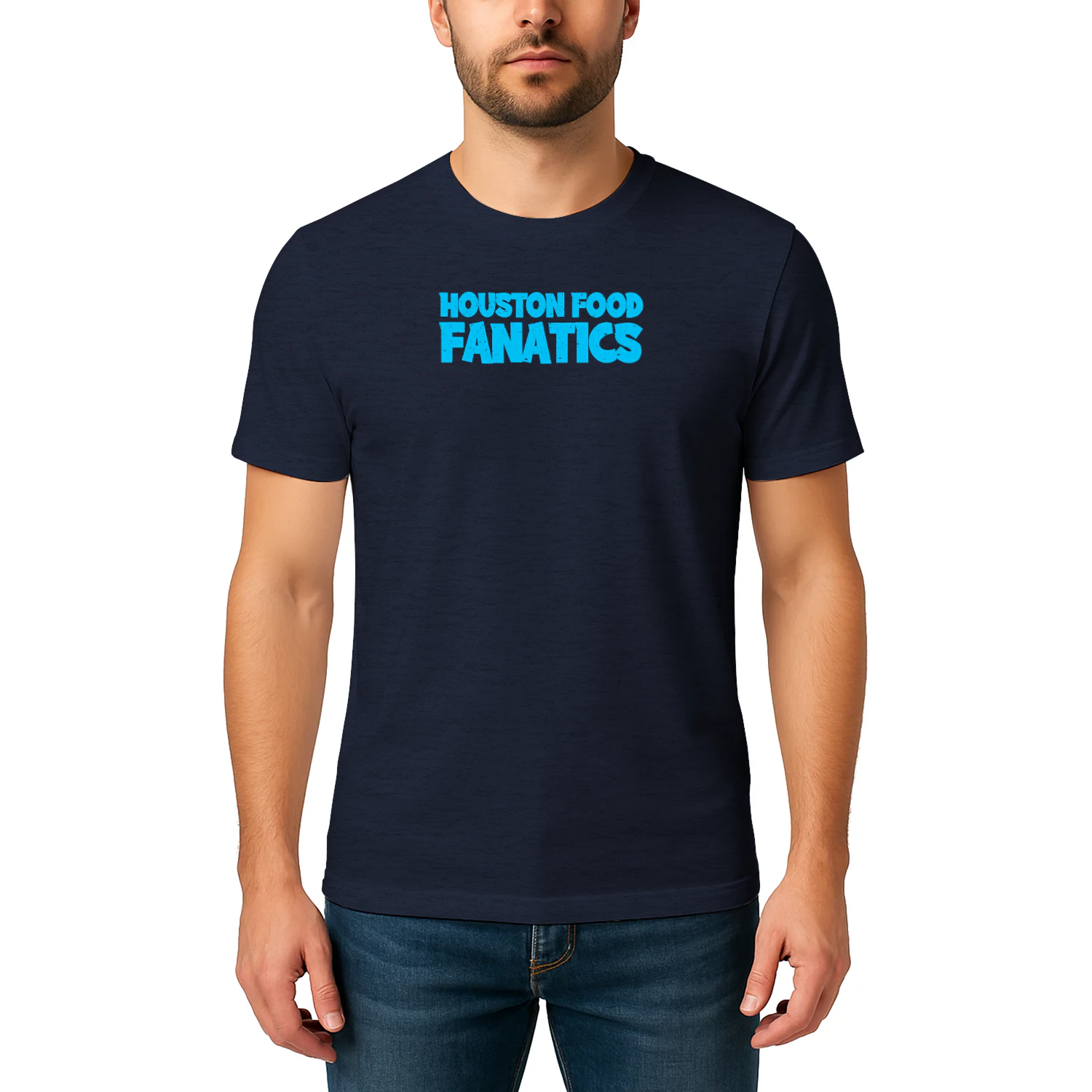Houston Food Fanatics Classic Logo Light Blue