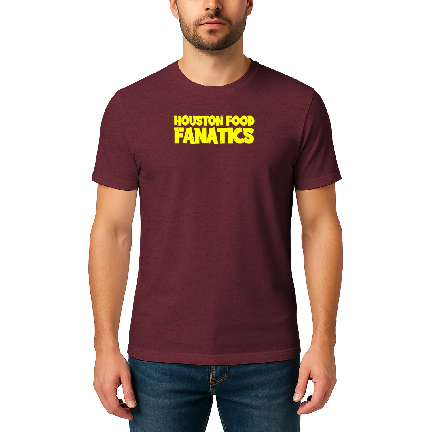 Houston Food Fanatics Classic Logo Yellow