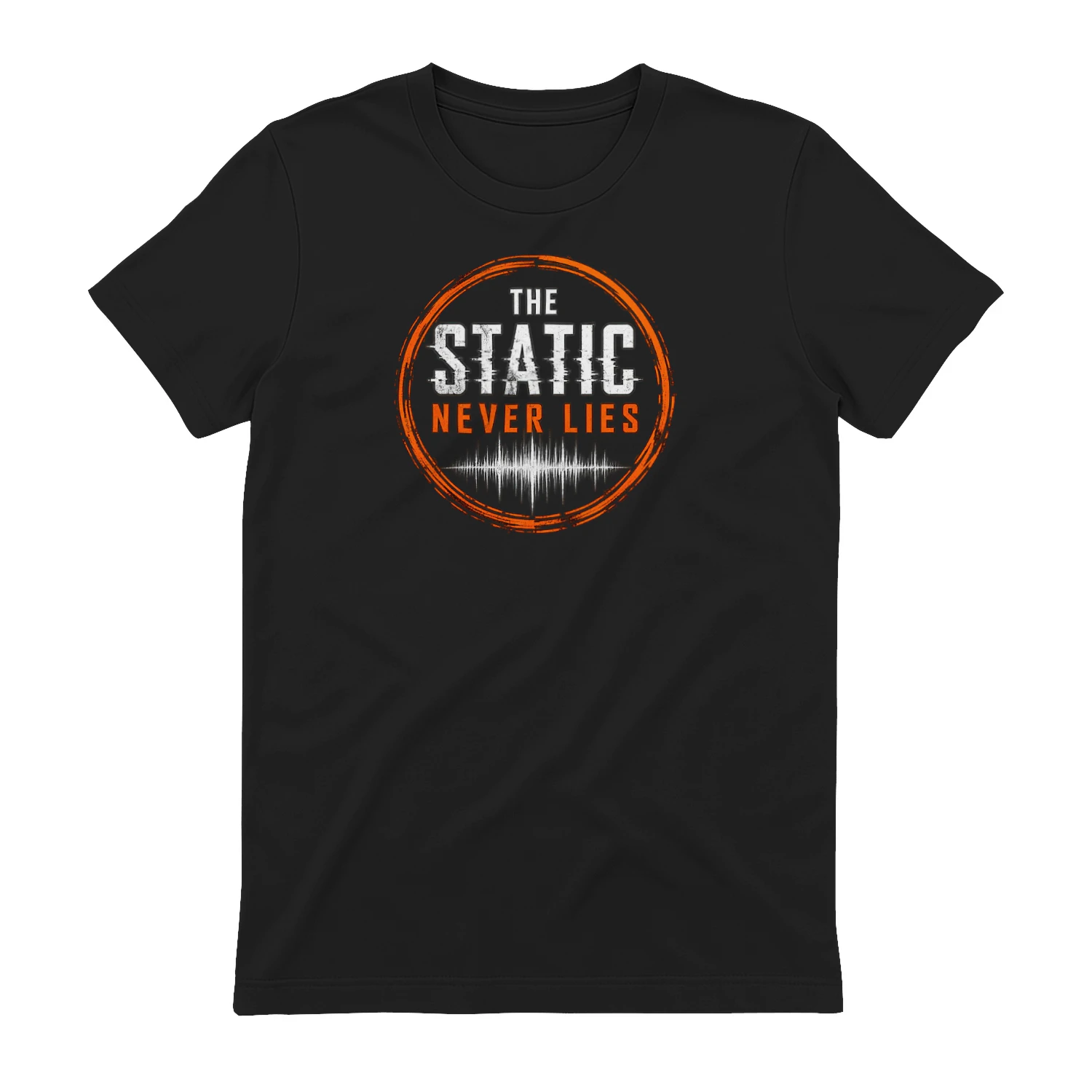 The Static Never Lies Circular Signal Badge default product mockup