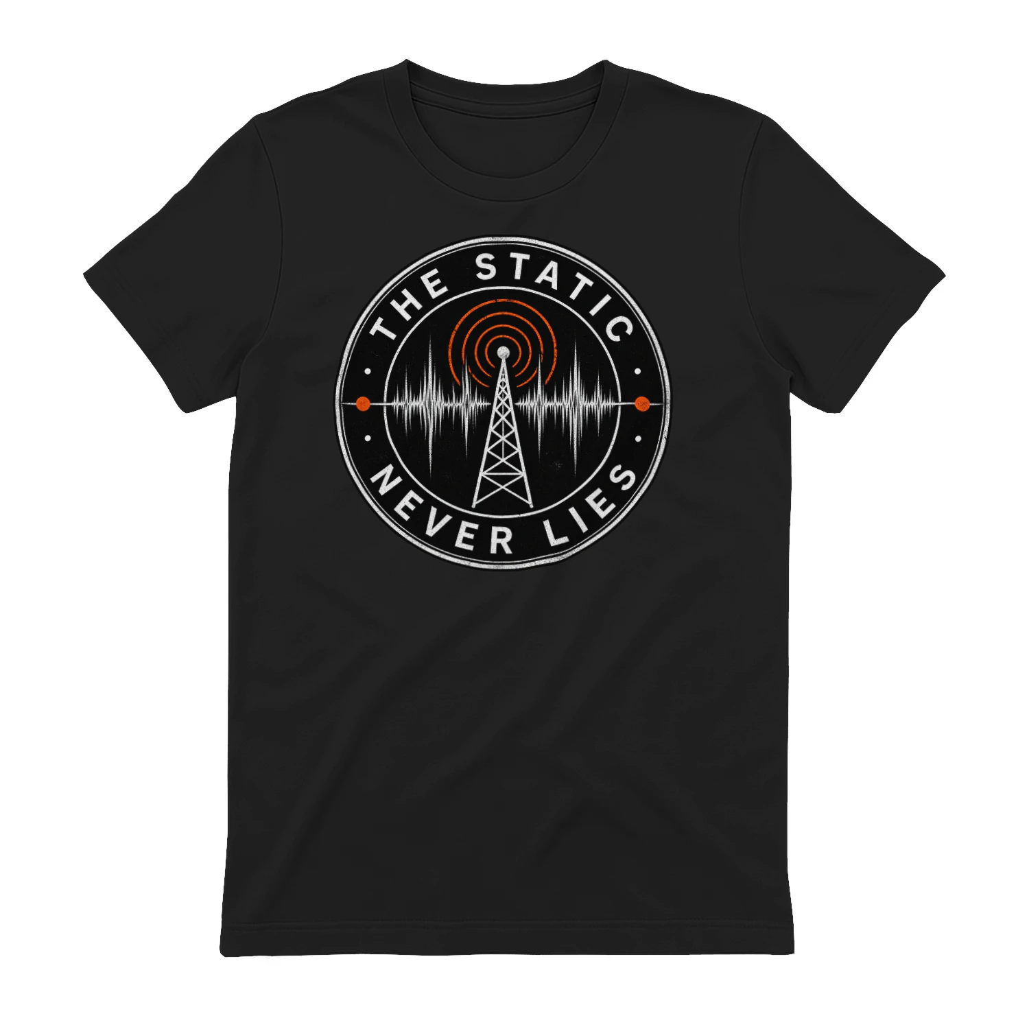 The Static Never Lies Radio Tower Badge