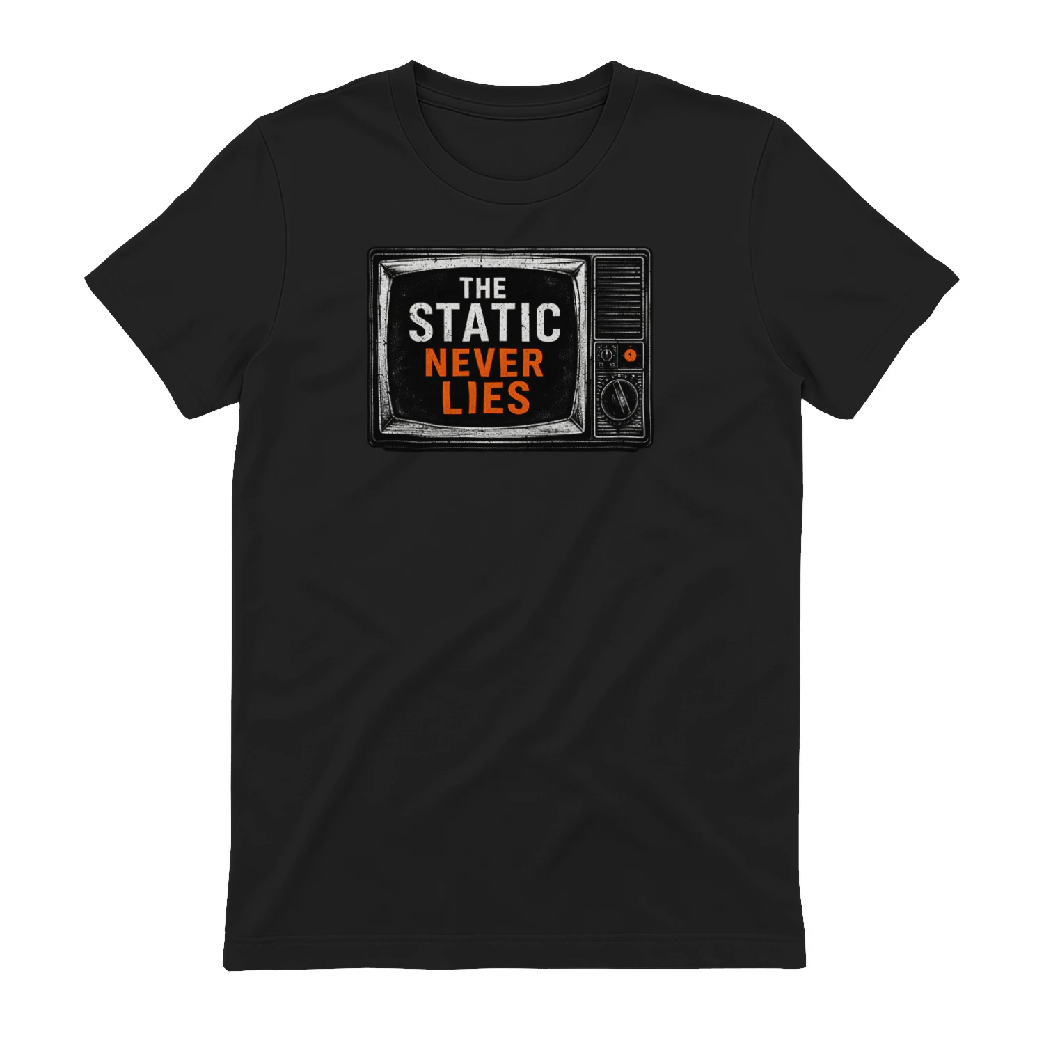 The Static Never Lies Vintage Television default product mockup