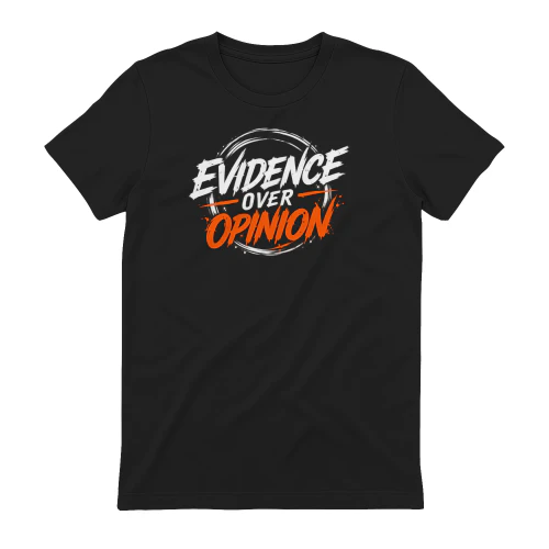 Evidence Over Opinion Brush Emblem