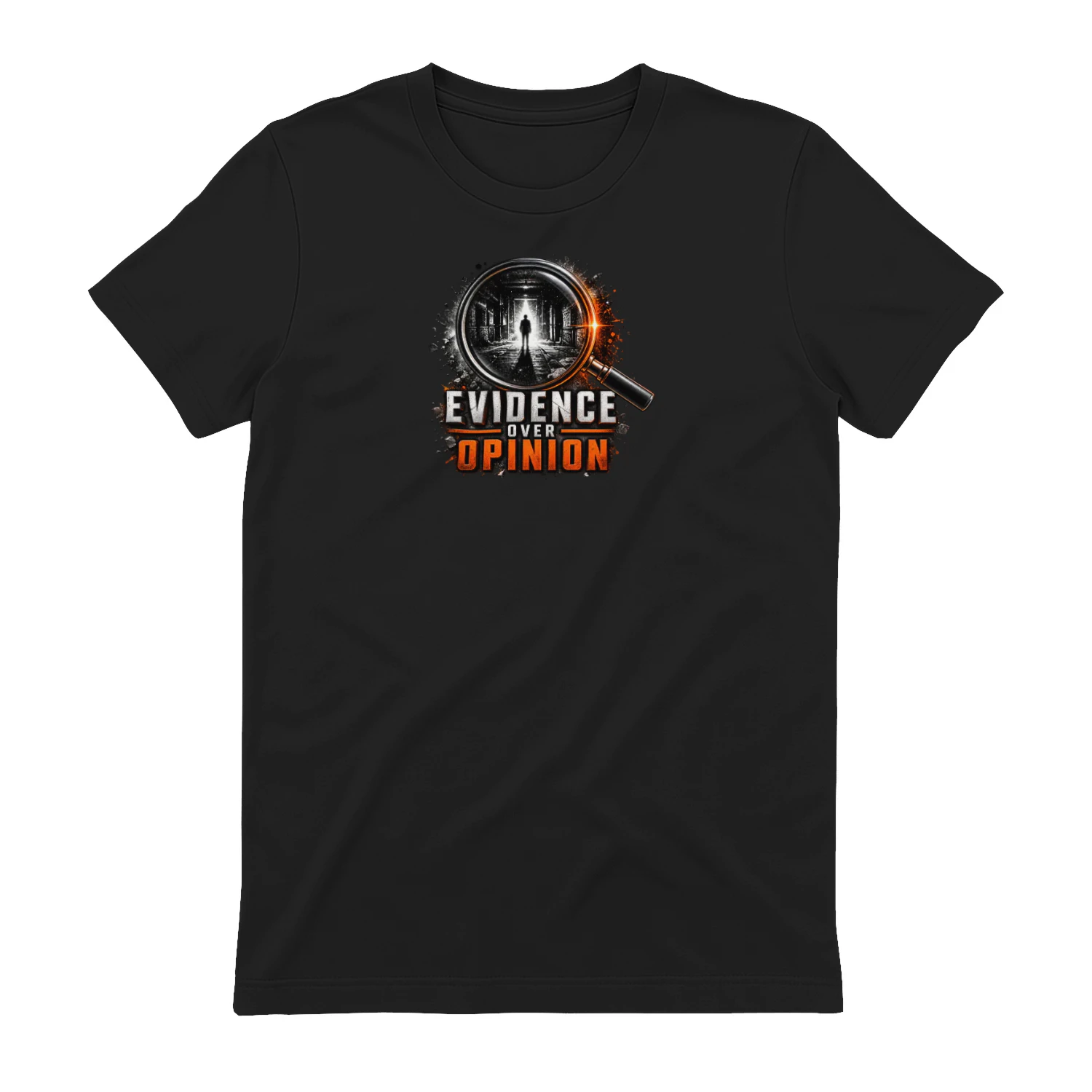 Evidence Over Opinion Magnified Hallway default product mockup