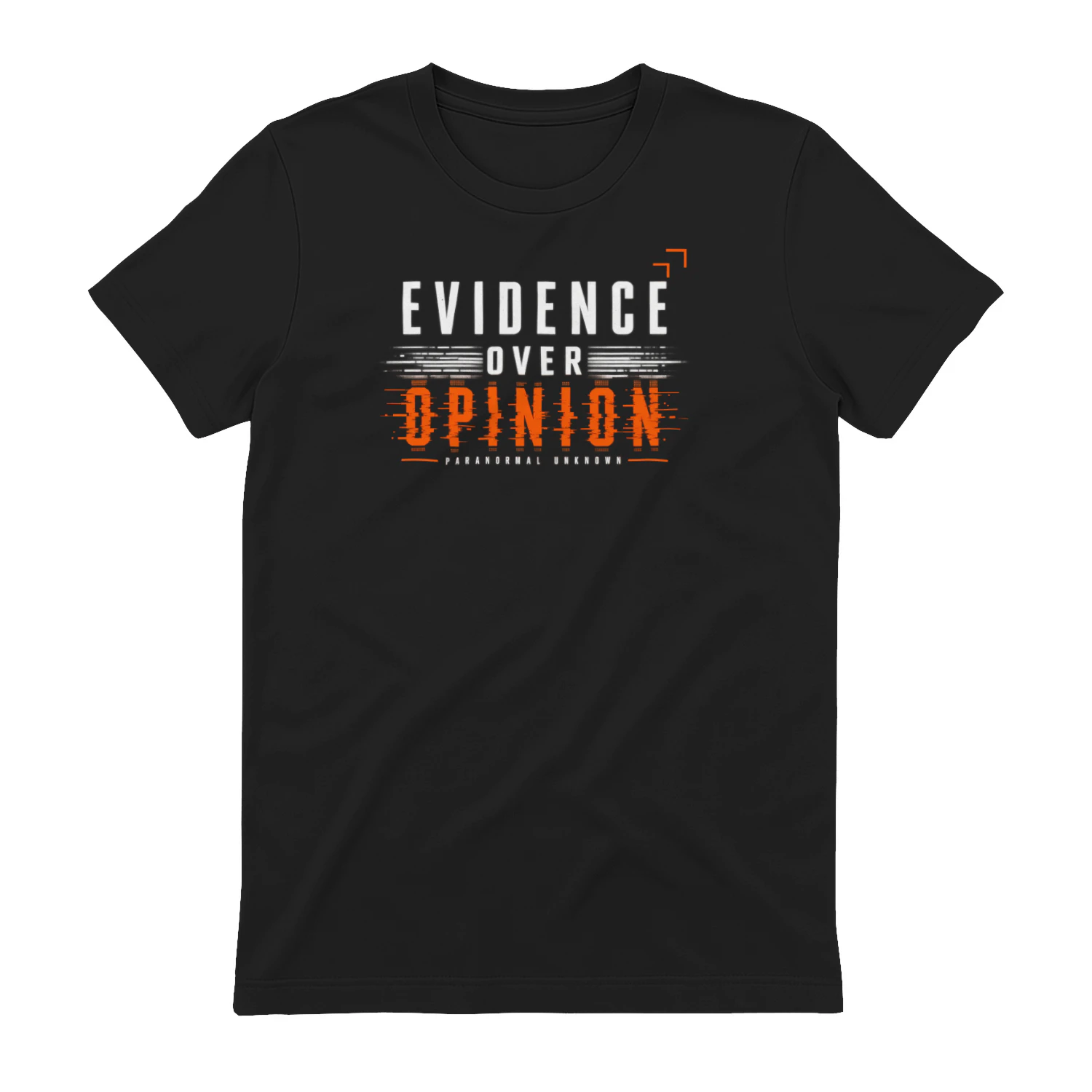 Evidence Over Opinion Glitch Type default product mockup