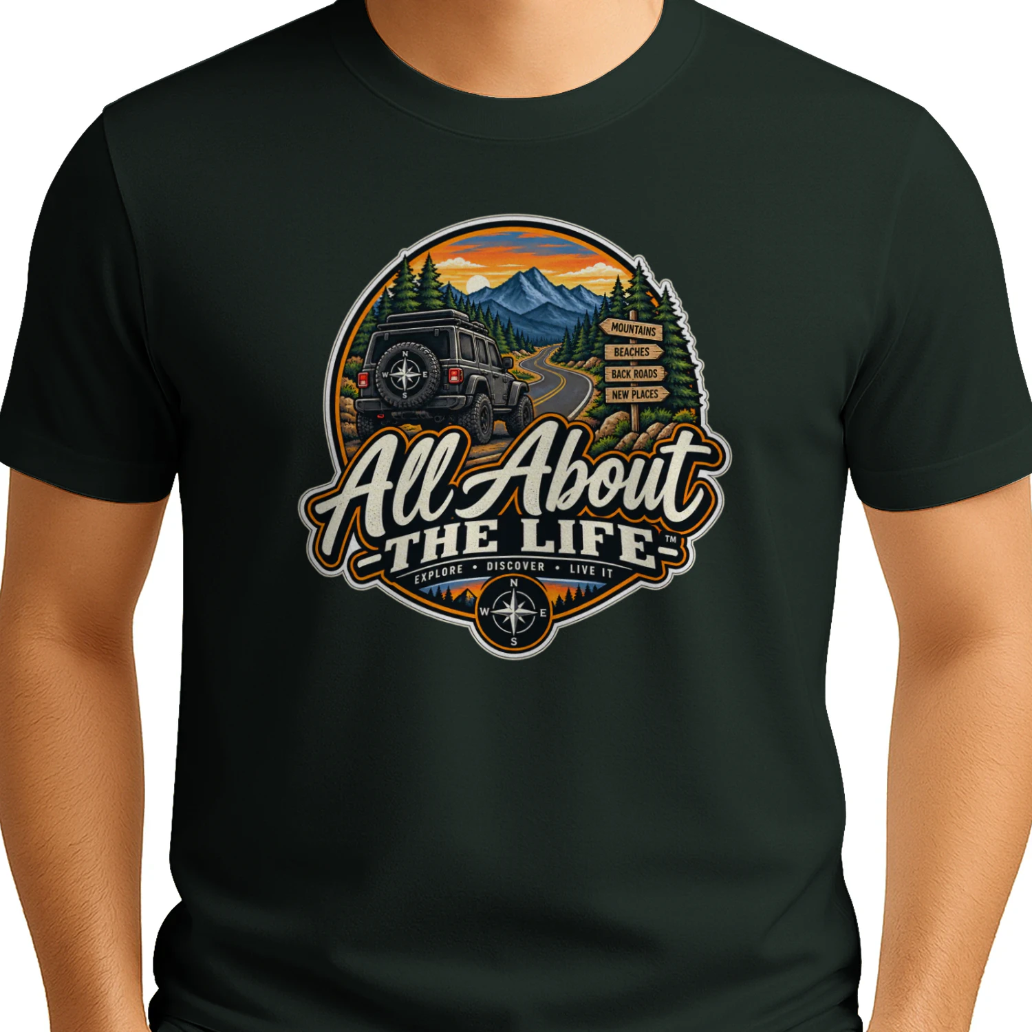 All About The Life Road Trip SUV Badge