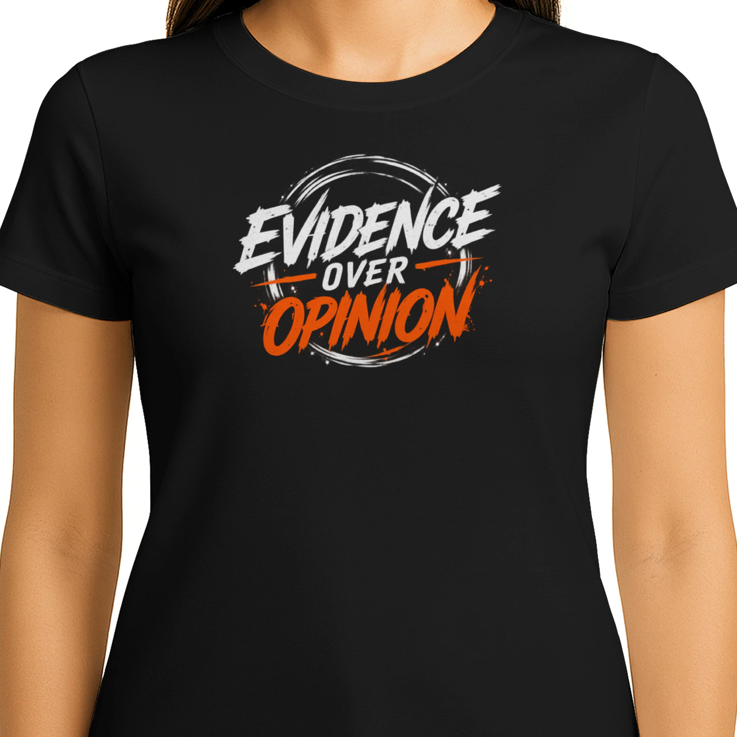 Evidence Over Opinion Brush Emblem
