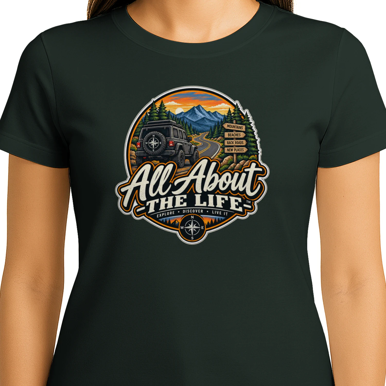 All About The Life Road Trip SUV Badge