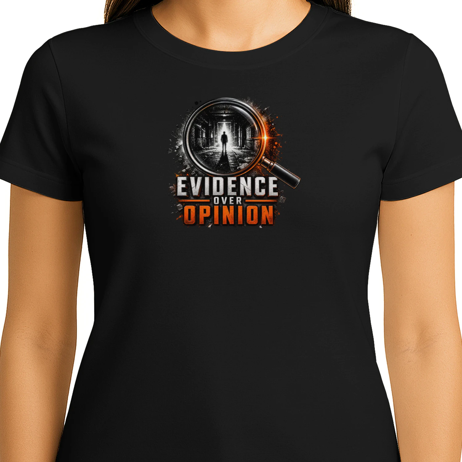 Evidence Over Opinion Magnified Hallway