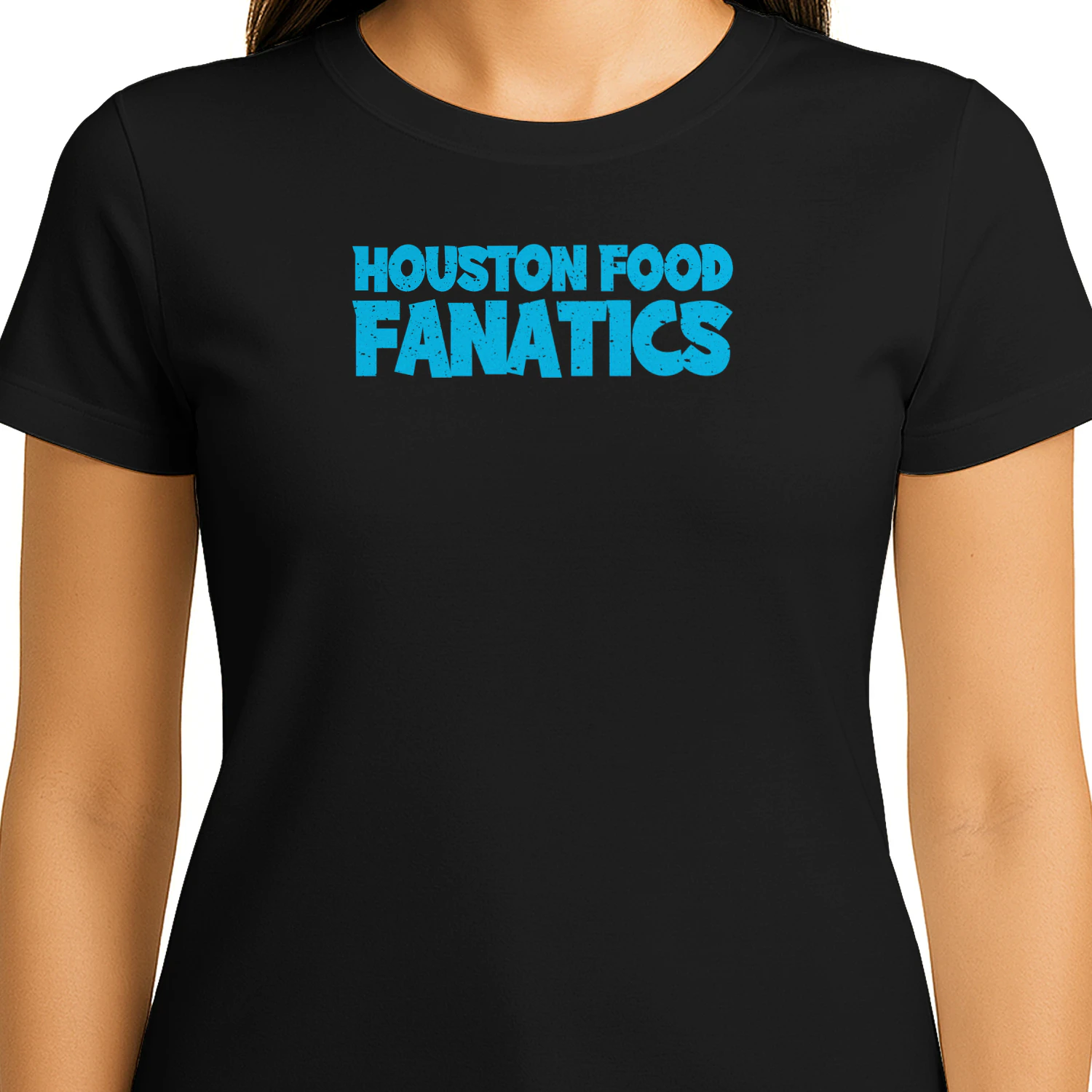 Houston Food Fanatics Classic Logo Light Blue