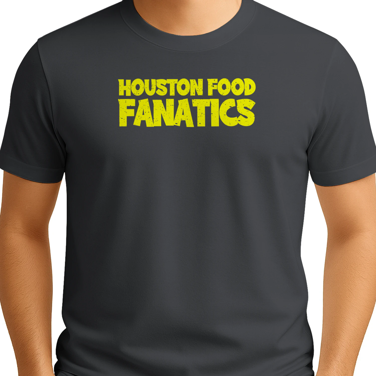 Houston Food Fanatics Classic Logo Yellow