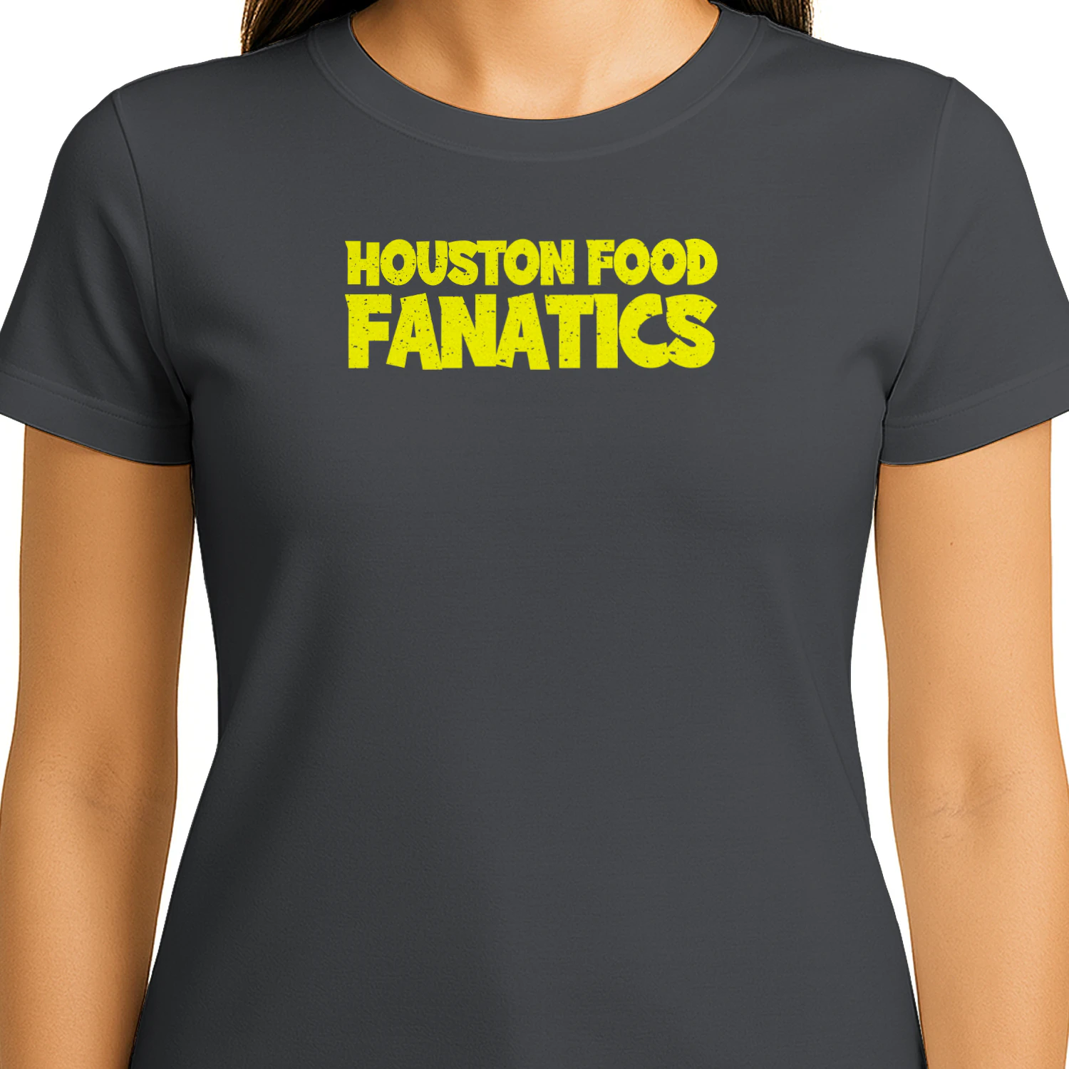 Houston Food Fanatics Classic Logo Yellow