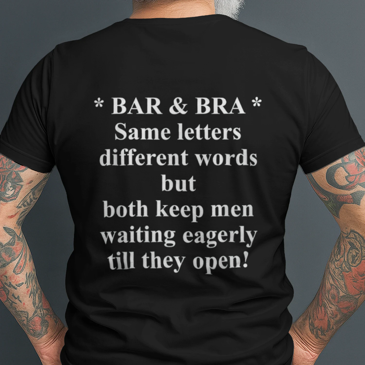 Bar & Bra Same Letters Different Words But Both Keep Men