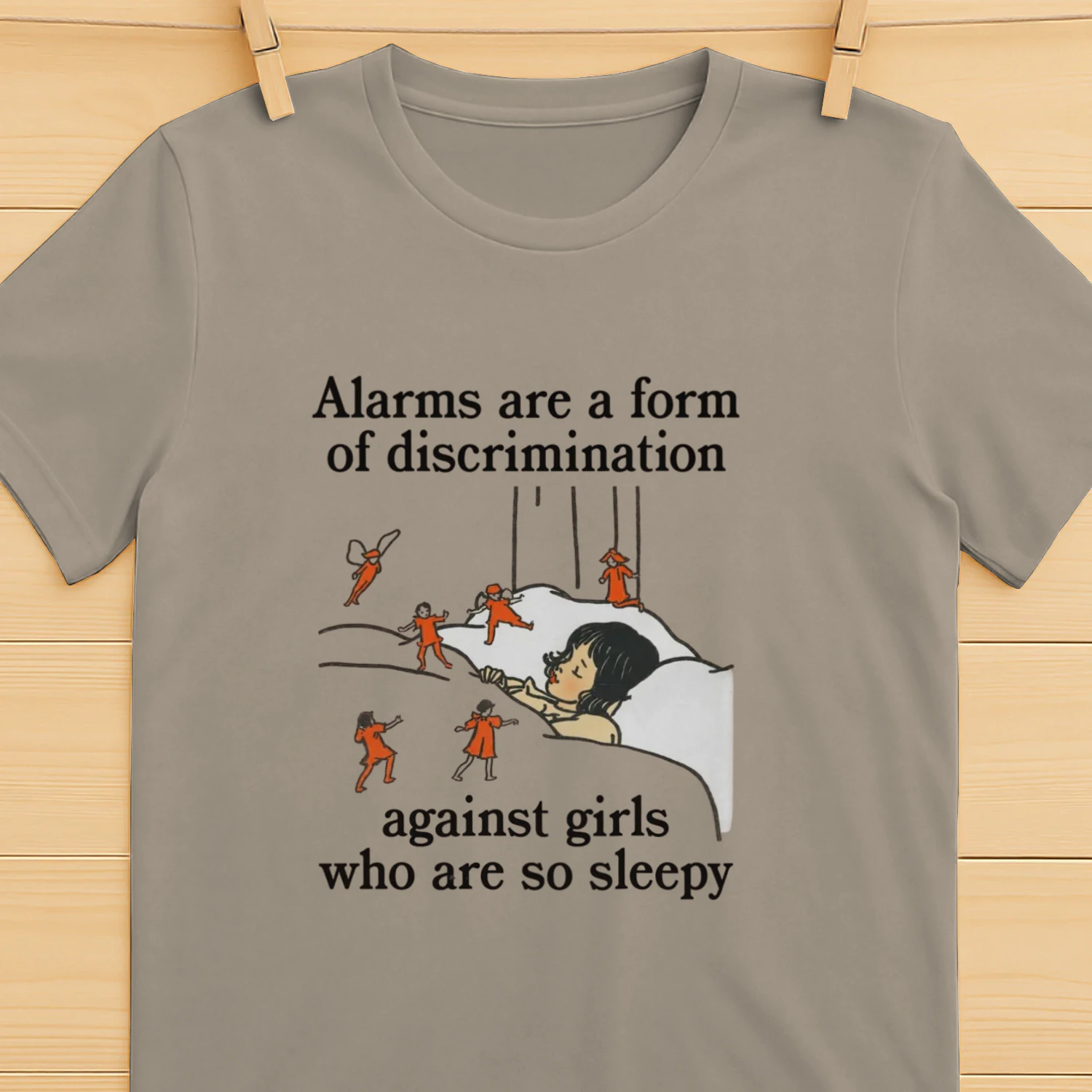 Alarms Are A Form Of Discrimination Against Girls Who Are So Sleepy.