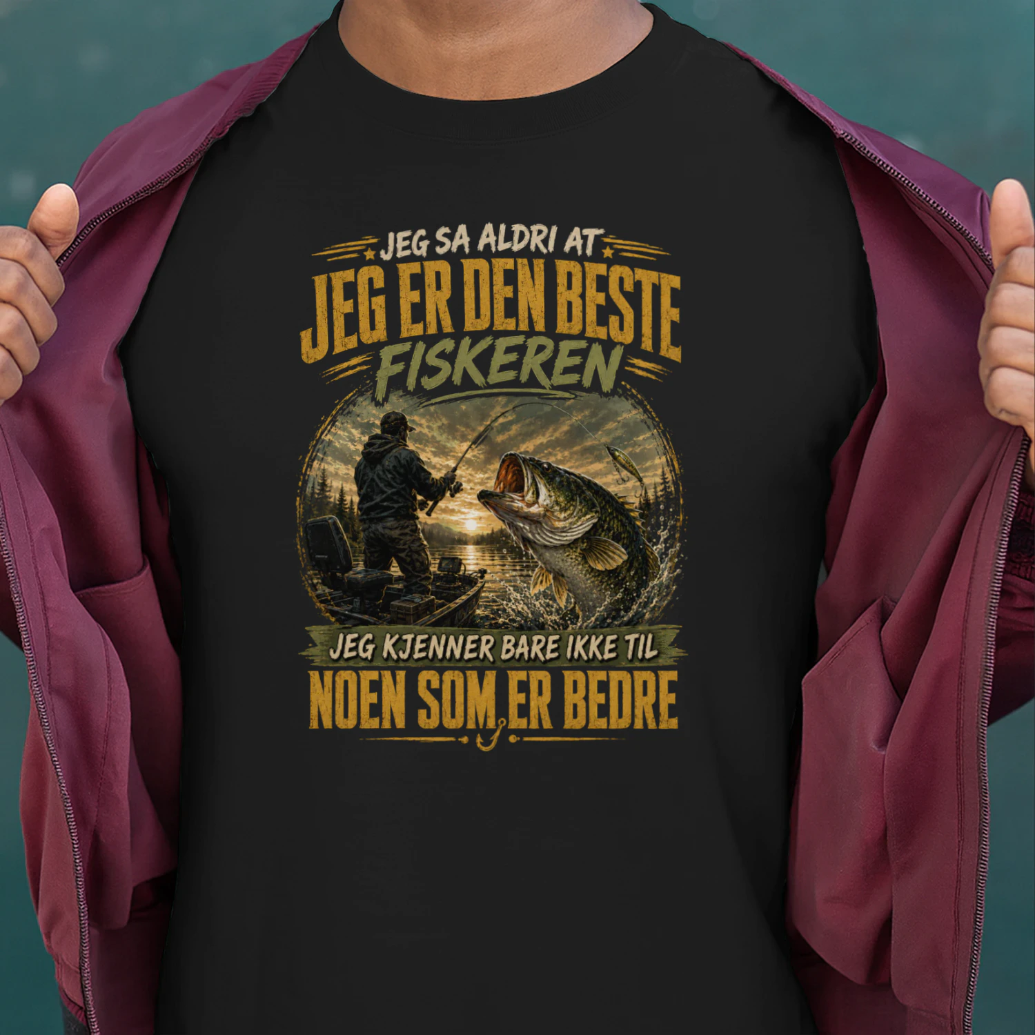 JEG SA ALDRI AT JEG ER DEN BESTE FISKEREN.