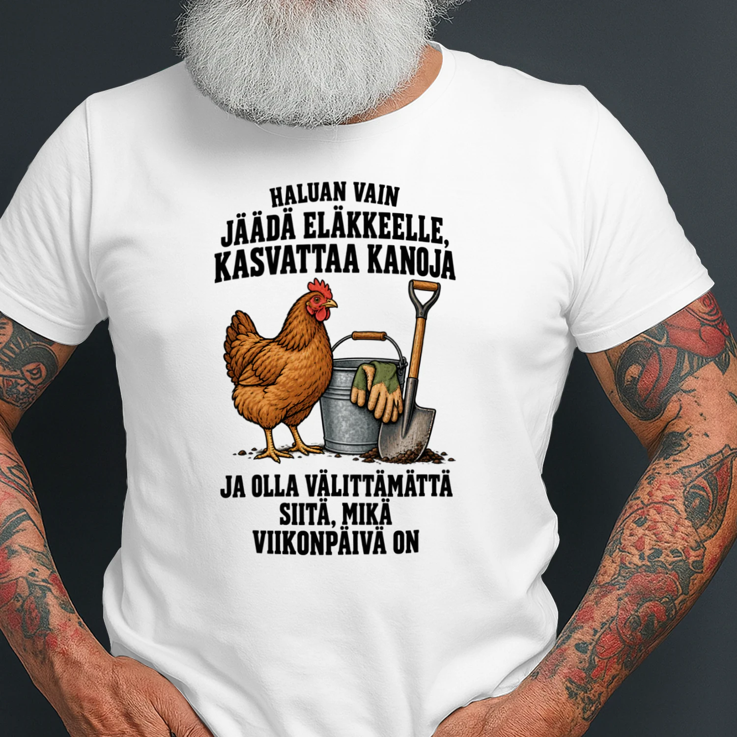 HALUAN VAIN JÄÄDÄ ELÄKKEELLE, KASVATTAA KANOJA JA OLLA VÄLITTÄMÄTTÄ SIITÄ, MIKÄ VIIKONPÄIVÄ ON