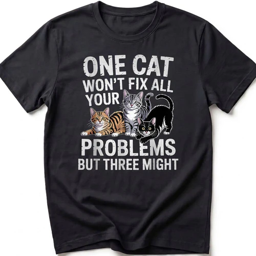 One Cat Won’t Fix All Your Problems Shirt – Funny Cat Tee