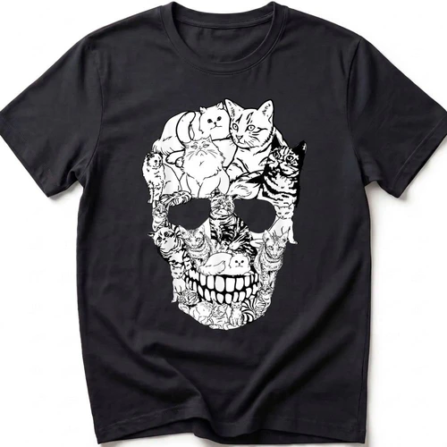 Cat Skull Memento Mori Funny