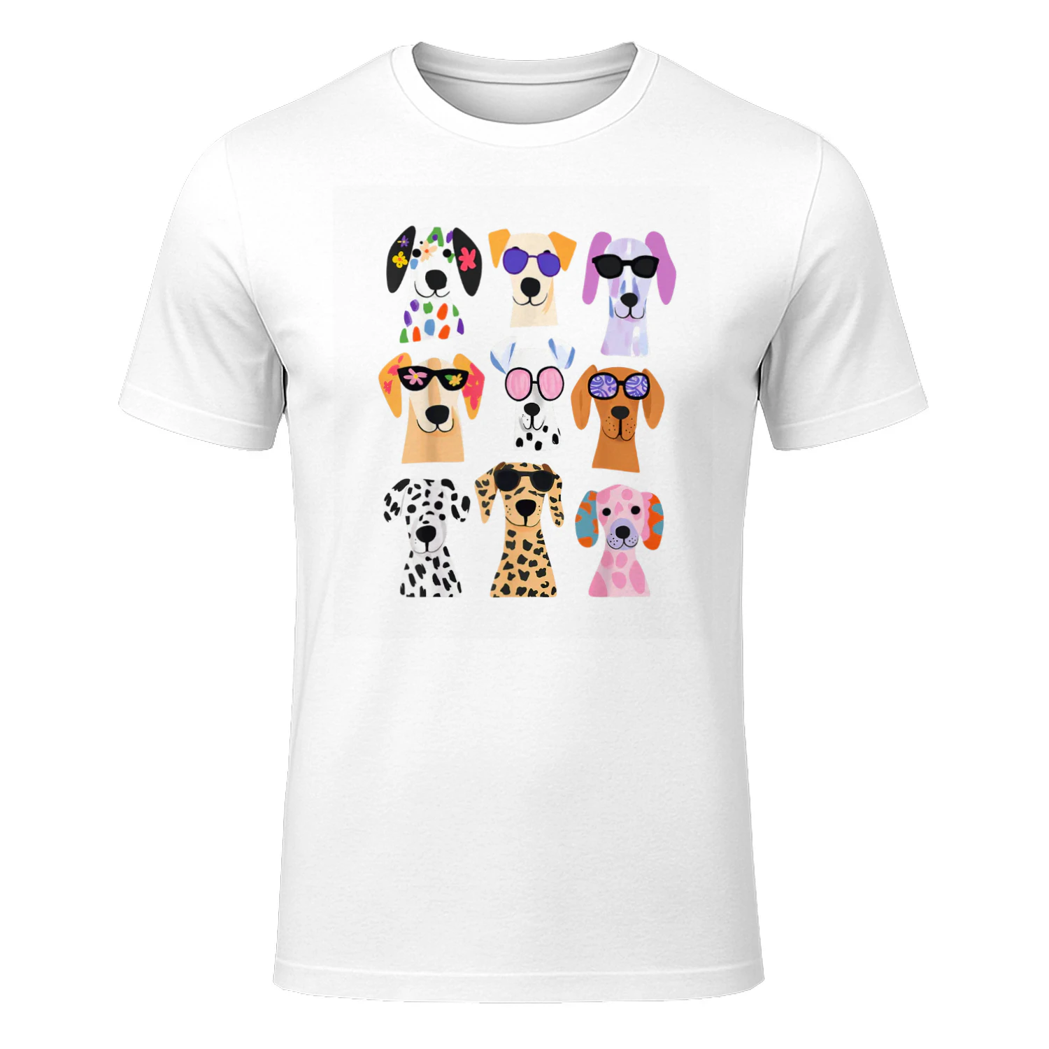 Cute Colorful Dog Breed Lover Tshirt