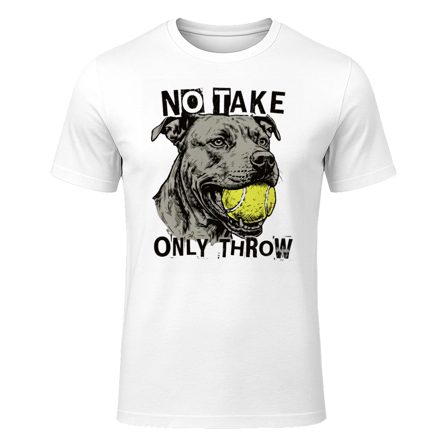 No Take Only Throw Funny Dog T-Shirt