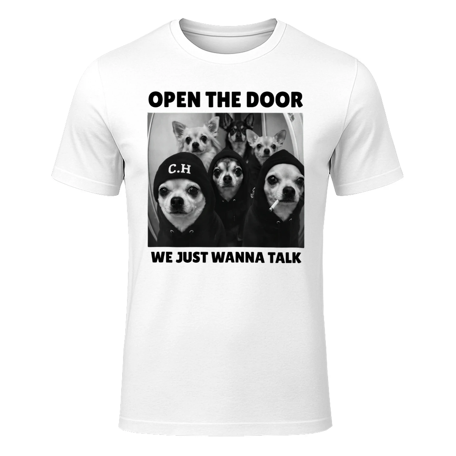 Open the Door We Just Wanna Talk Dog Lover T-Shirt