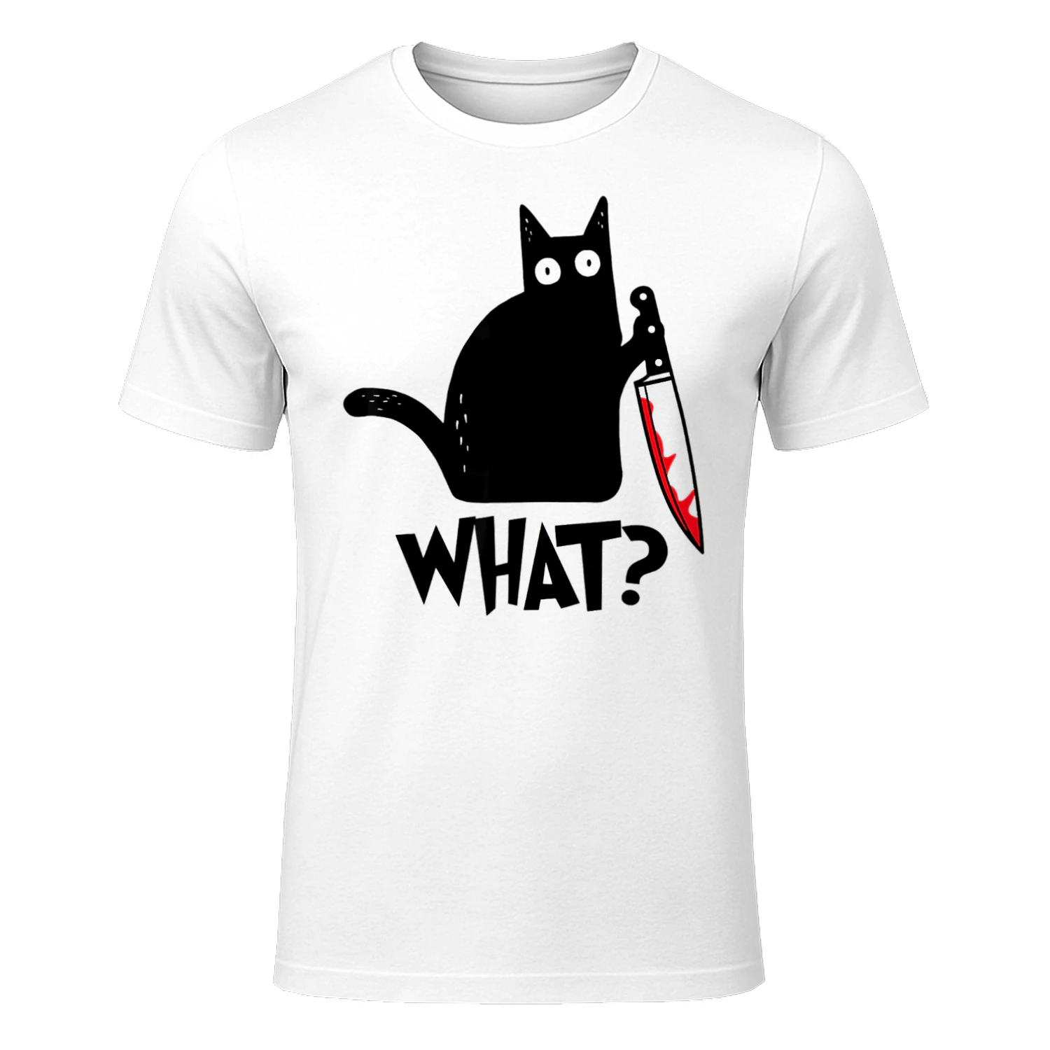 What? Funny Black Cat Lover T-Shirt