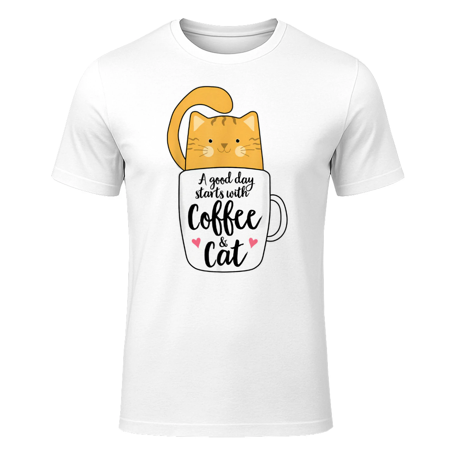 A Good Day Starts With Coffee and a Cat Lover t-shirt