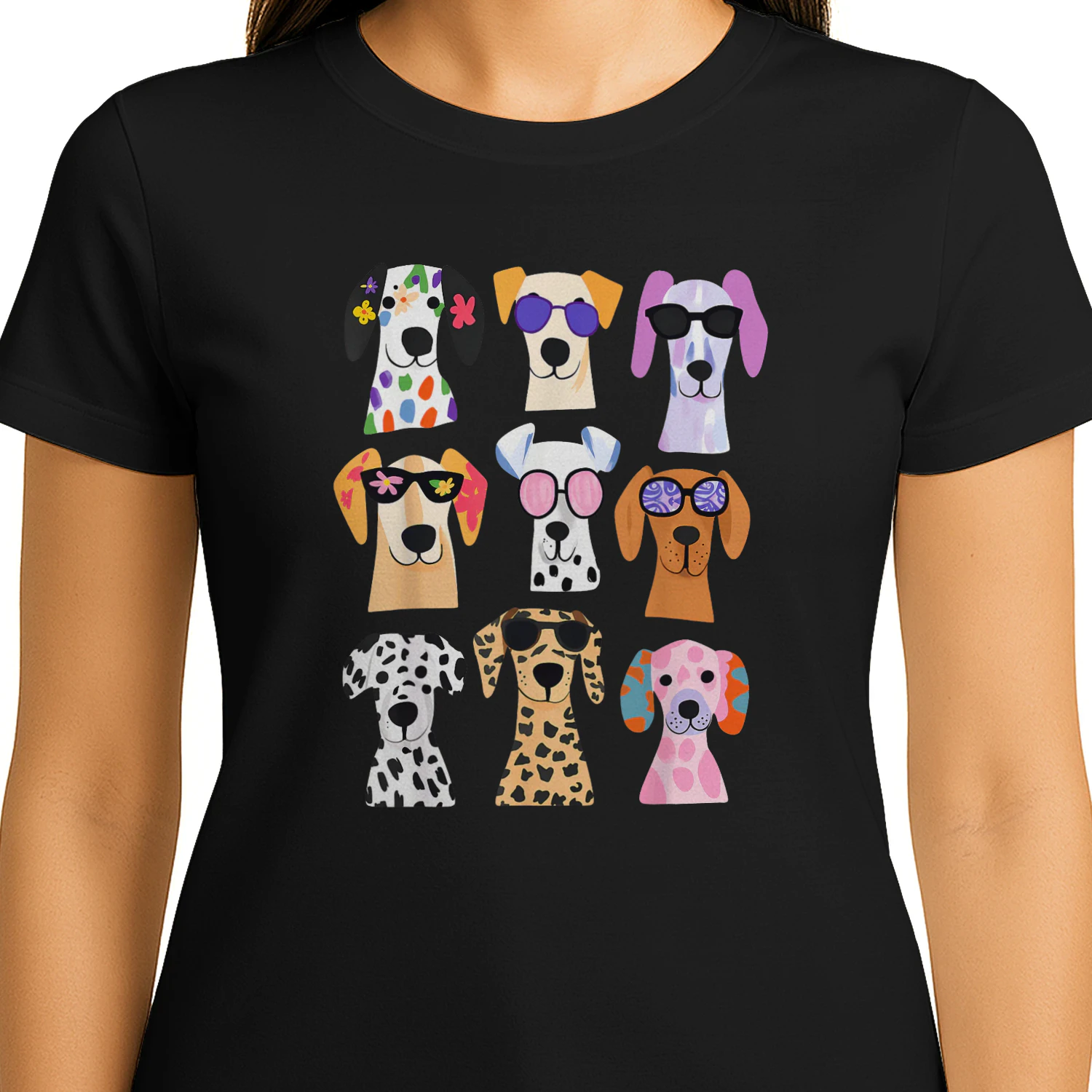 Cute Colorful Dog Breed Lover T-Shirt