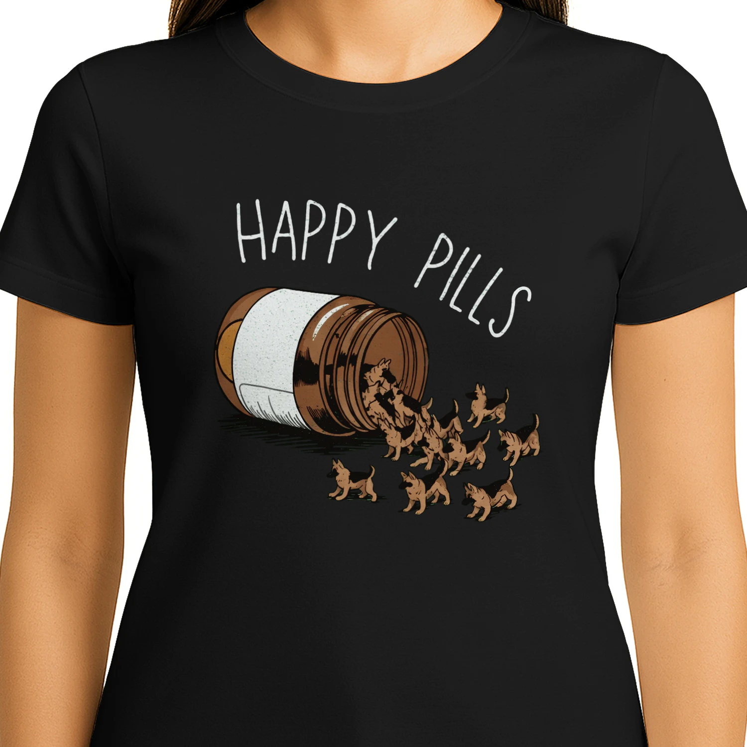 Happy Pills Funny Dog Lover T-Shirt