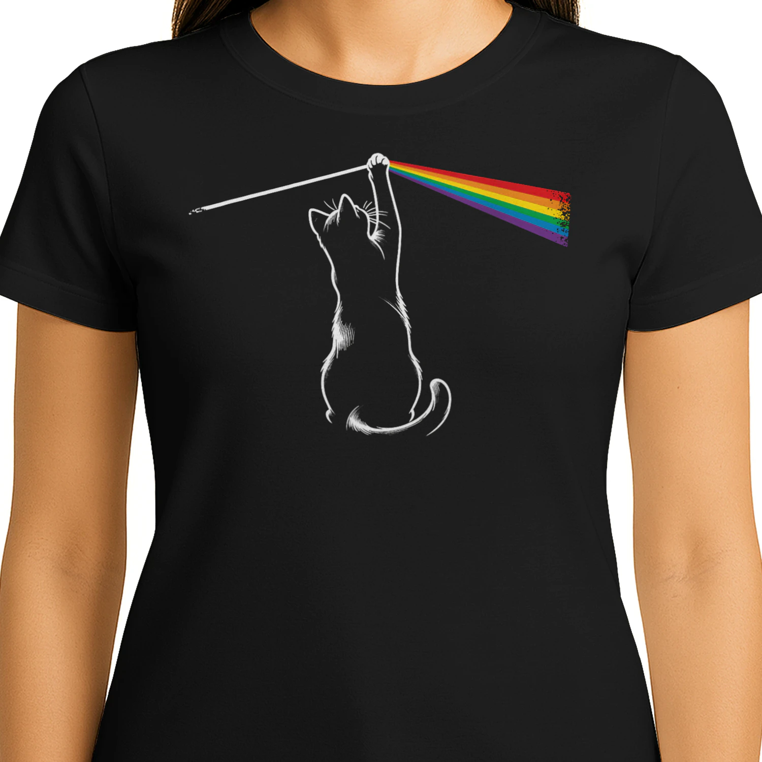Cat Rainbow Prism Cat Lover