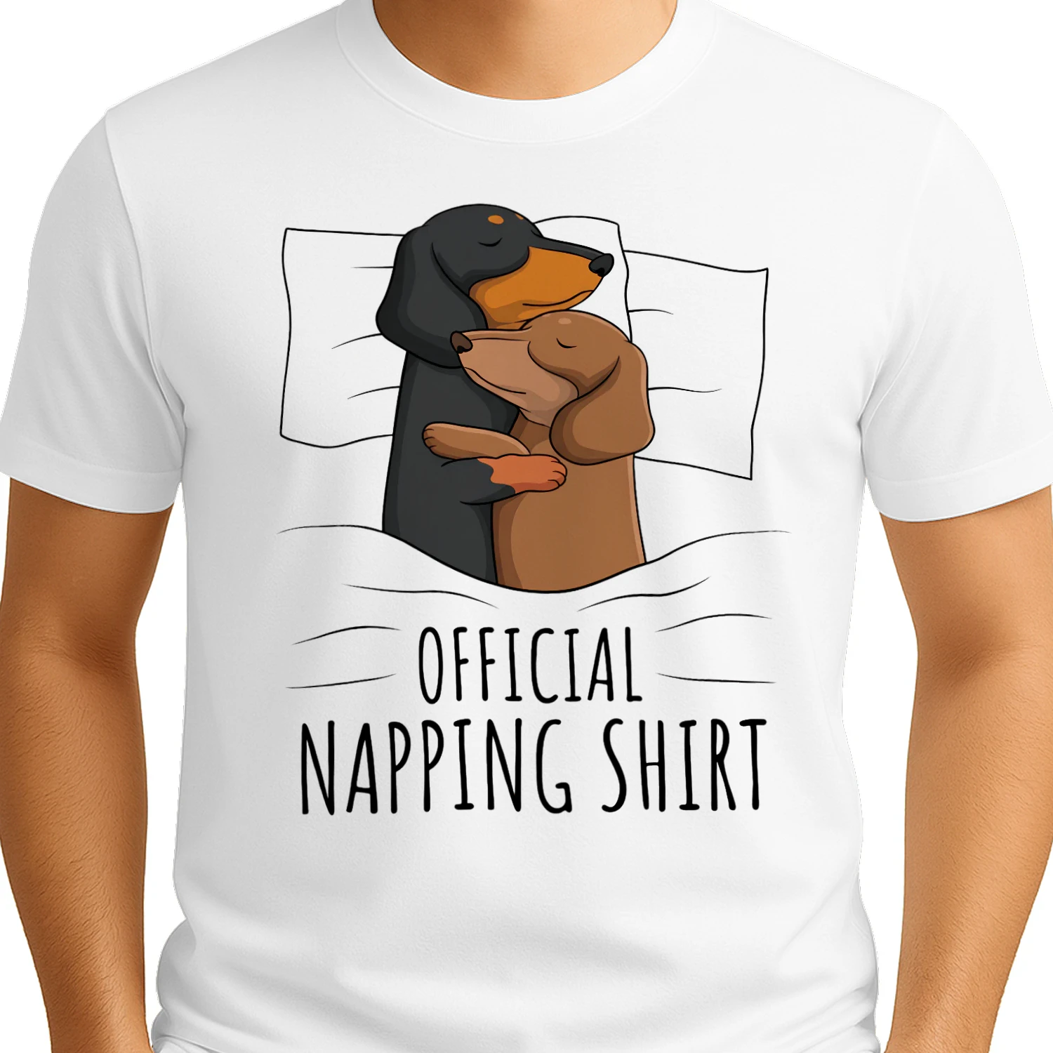 Official Dog Napping Funny dachshund dog Shirt