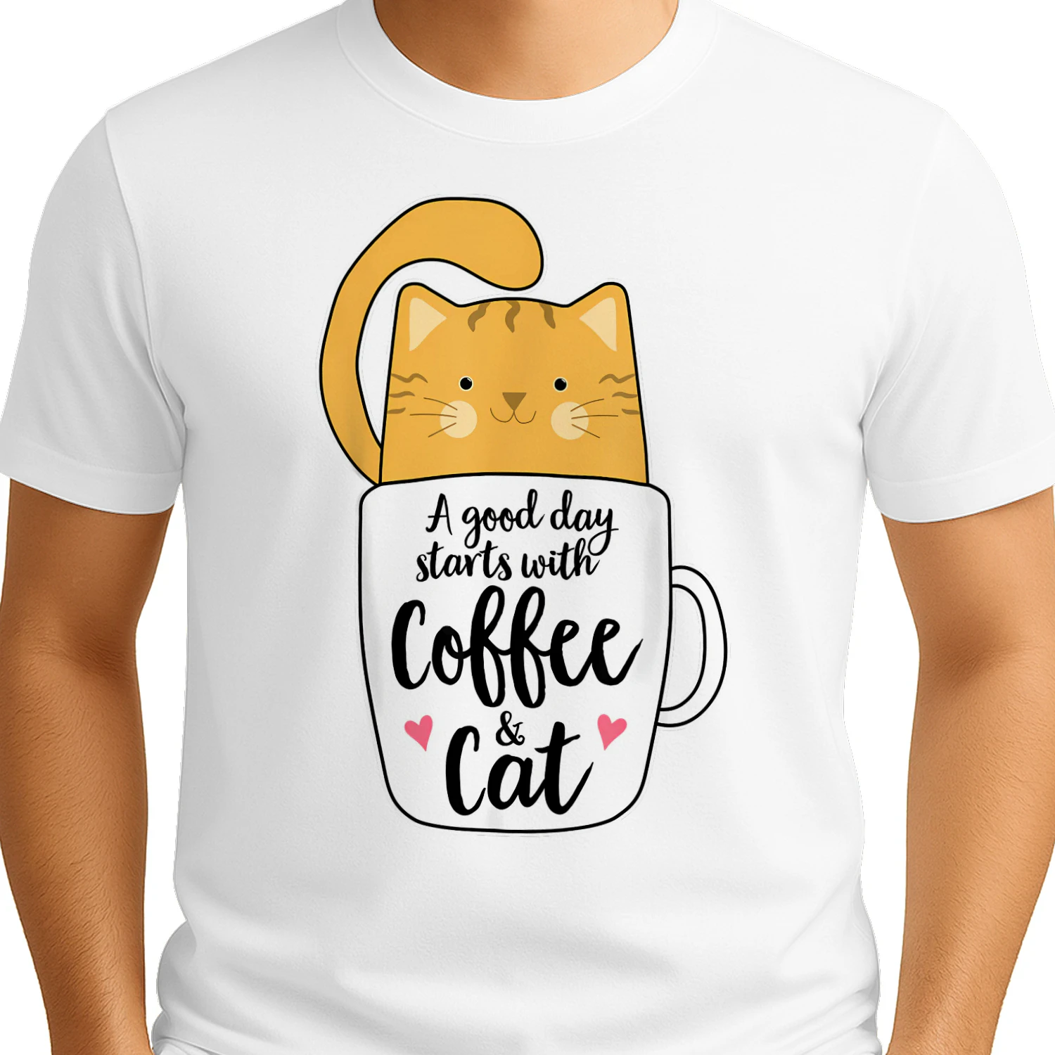 A Good Day Starts With Coffee and a Cat Lover t-shirt