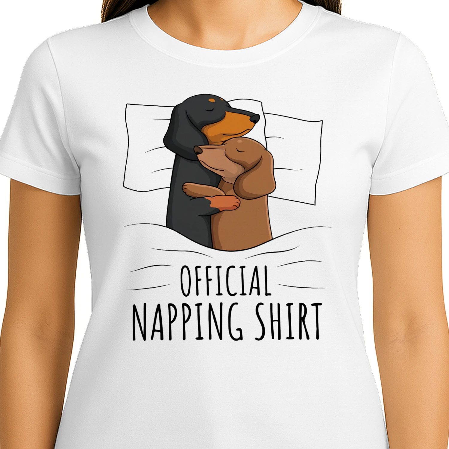 Official Dog Napping Funny dachshund dog Shirt