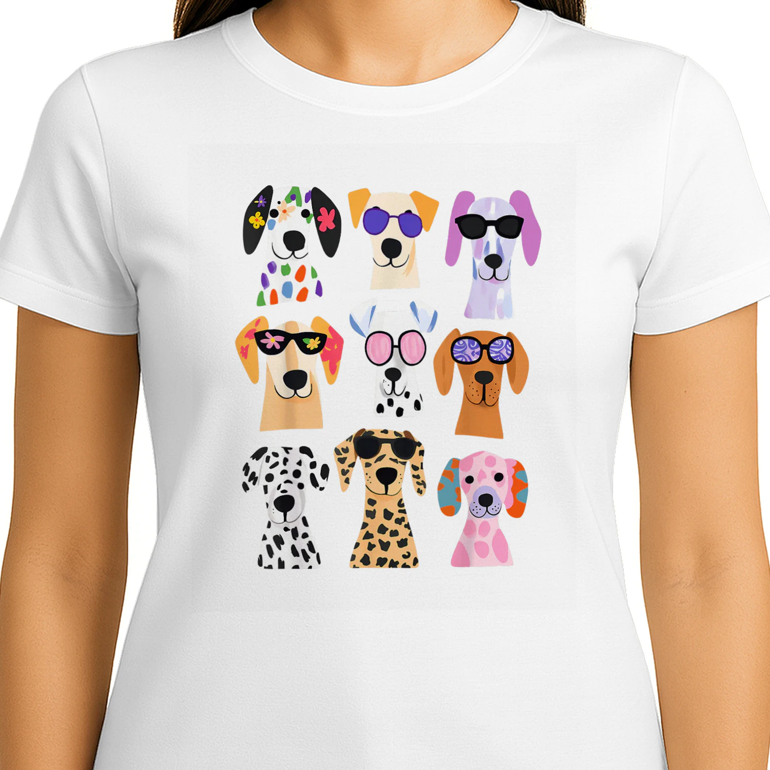 Cute Colorful Dog Breed Lover Tshirt