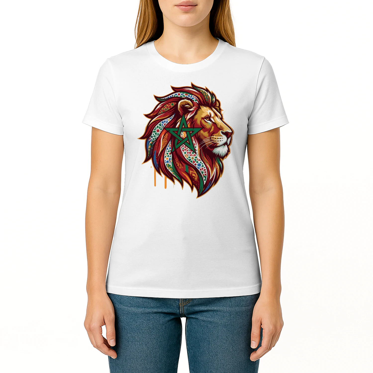  lion head moroccan zellige star