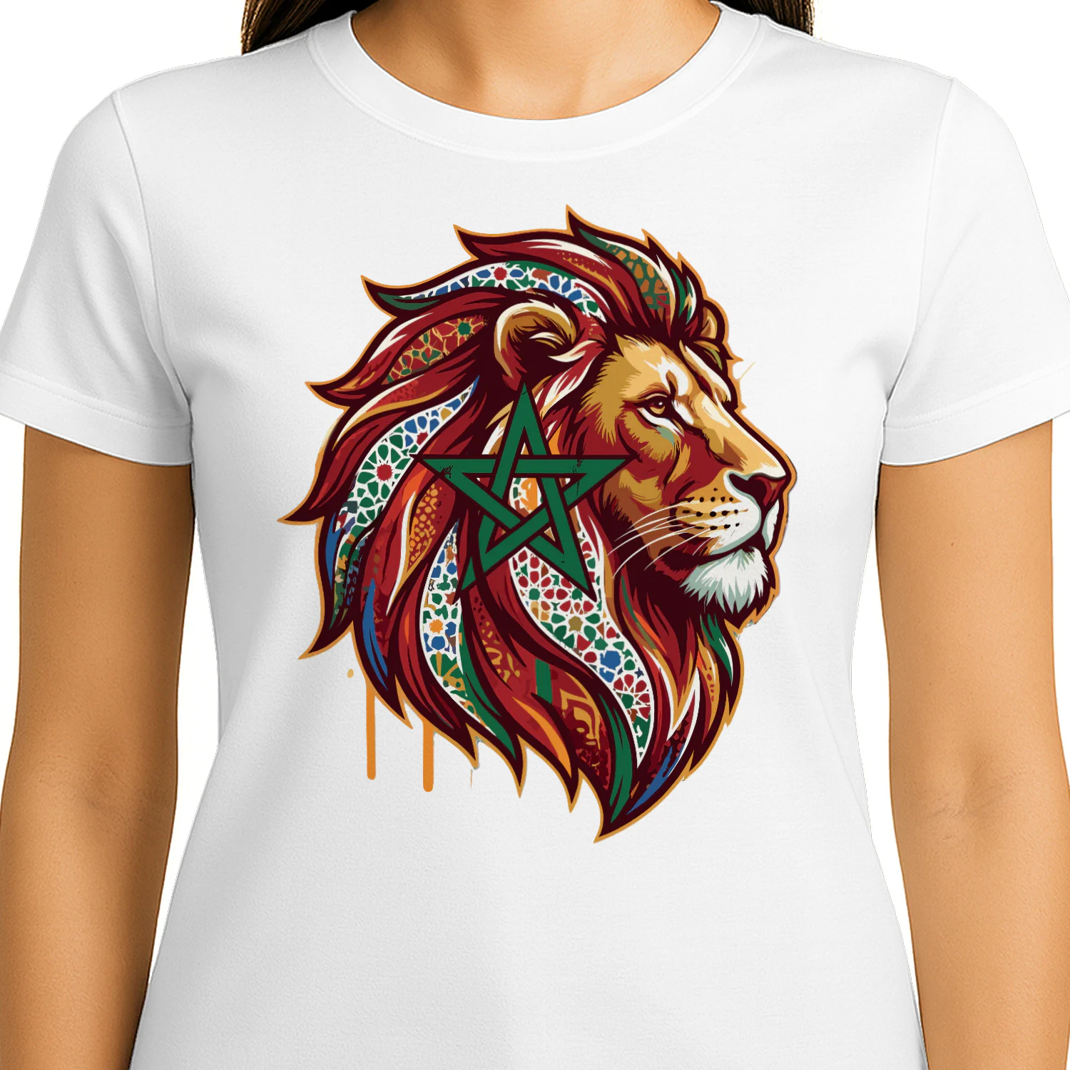  lion head moroccan zellige star