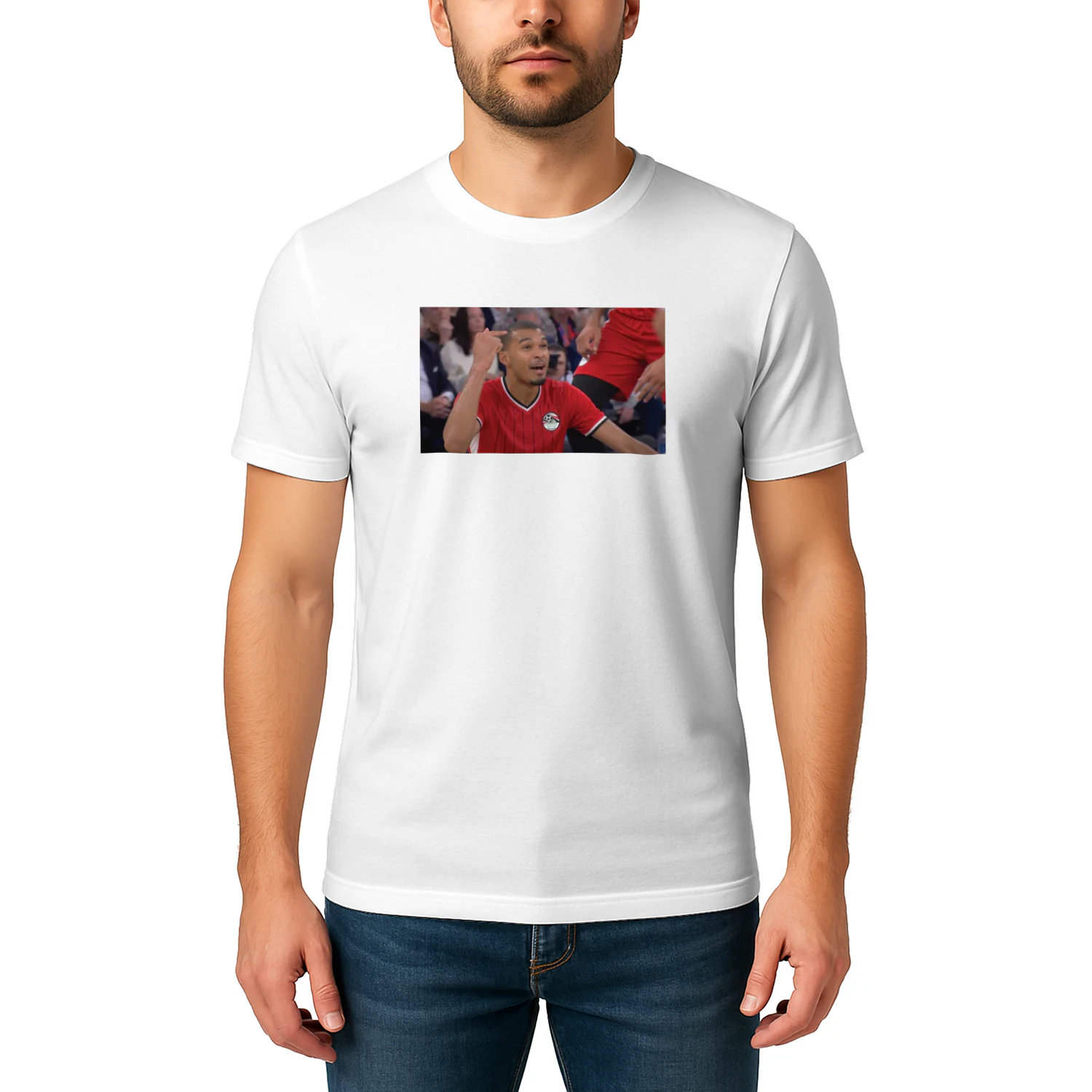 Victor Wembanyama Egypt Football National Team Kit Pointing Head Shirt