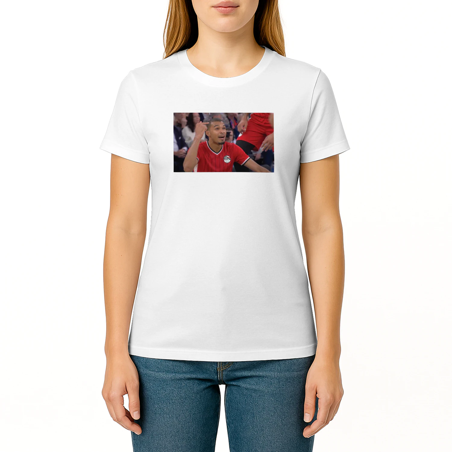Victor Wembanyama Egypt Football National Team Kit Pointing Head Shirt