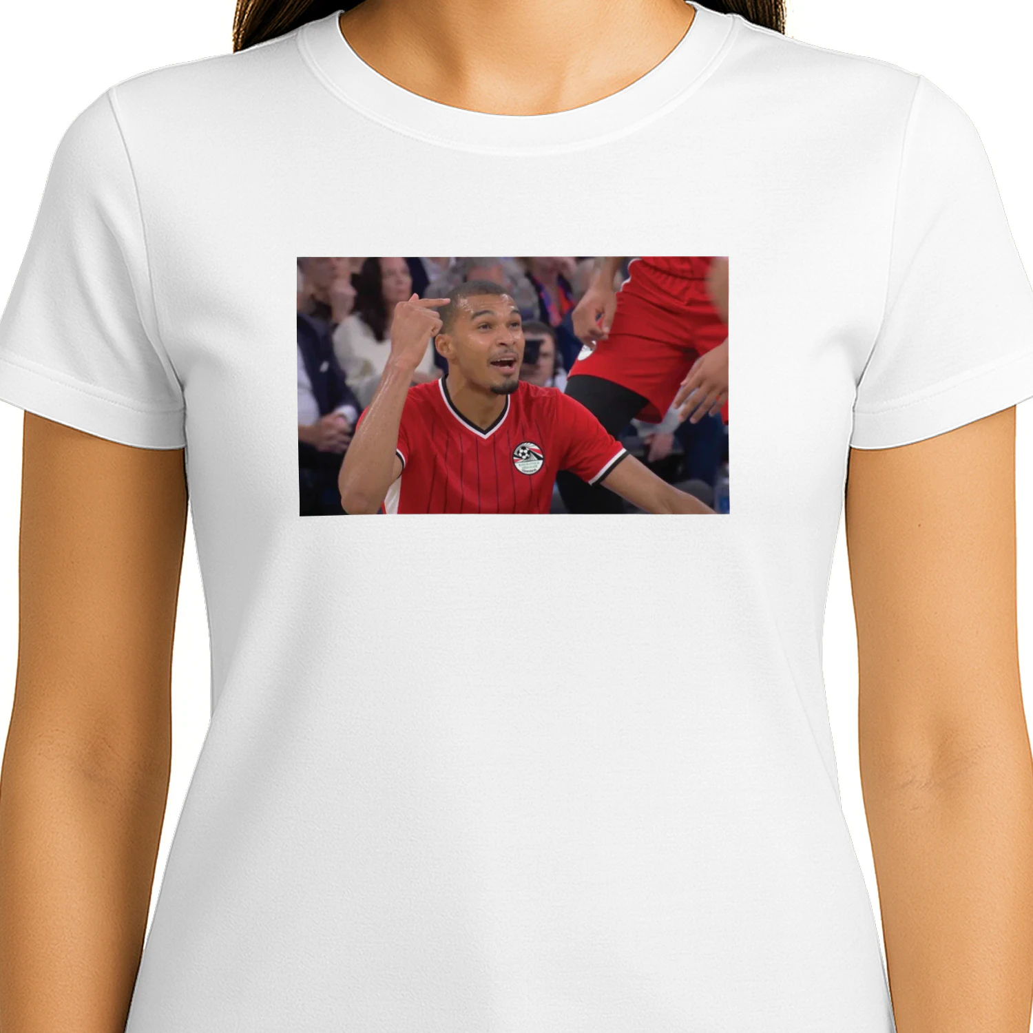 Victor Wembanyama Egypt Football National Team Kit Pointing Head Shirt