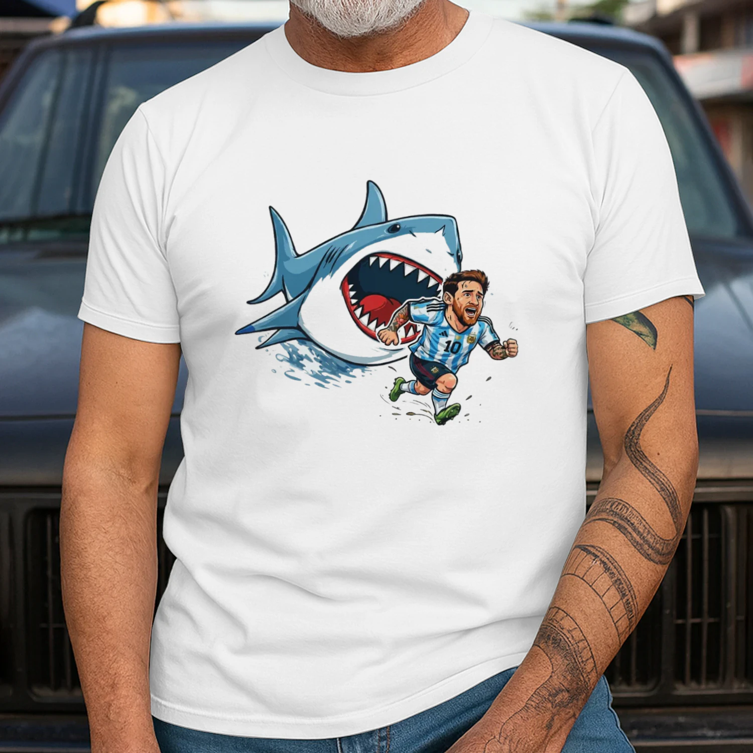 Cape Verde Brainrot Massi Heavy Cotton T-shirt