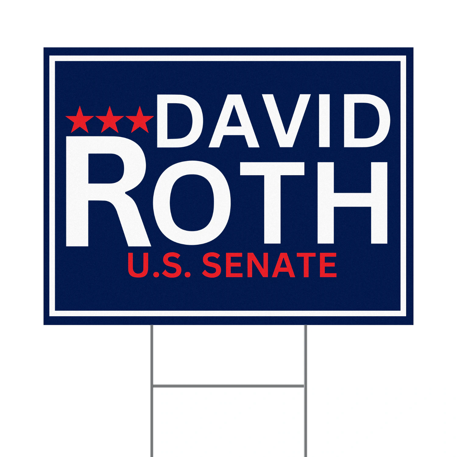 David Roth For Idaho Senate 2026 Yard Sign
