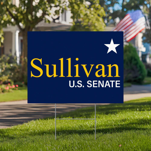 Dan J. Sullivan For Alaska Senate Yard Sign