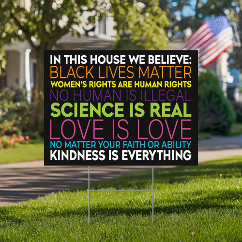 Kindness Is Everything Nicene Creed Yard Sign Inspired by Inspired by JD Vance Viral Debate
