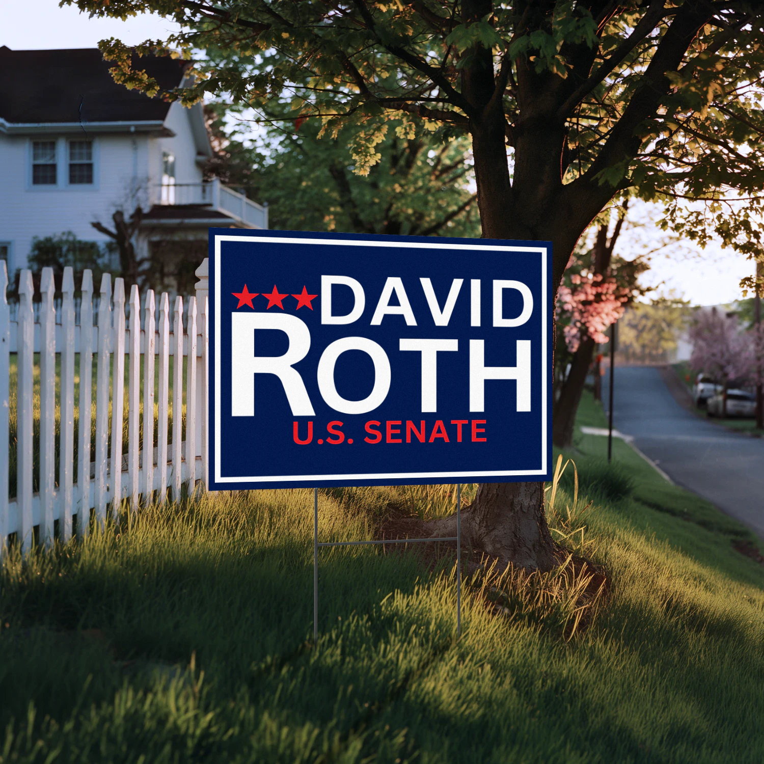 David Roth For Idaho Senate 2026 Yard Sign