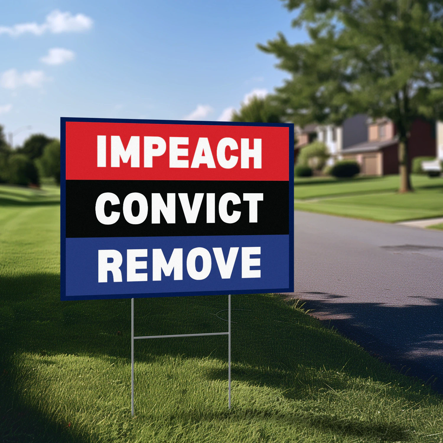 Impeach Convict Remove Yard Sign